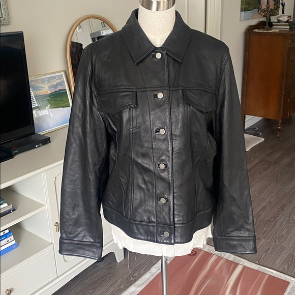 Vintage 1990s Valerie Stevens Lambskin Jacket